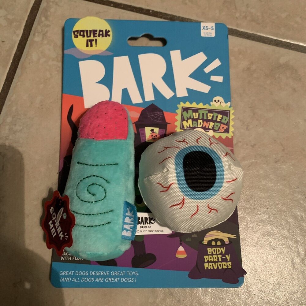 NWT Bark Box Muttster Madness Dog Toys Halloween